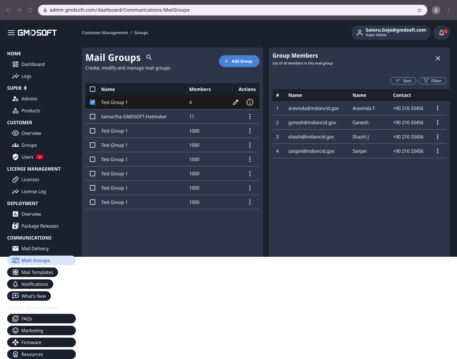 Mail Groups