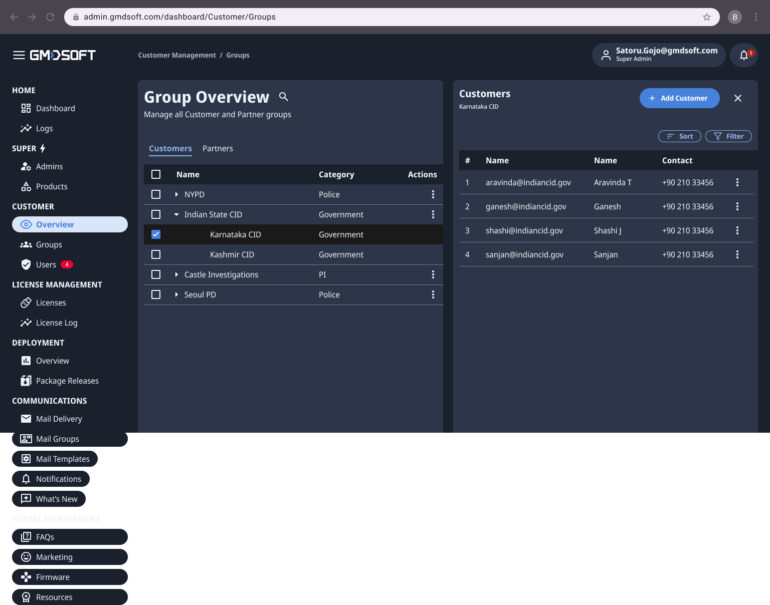 Customer View