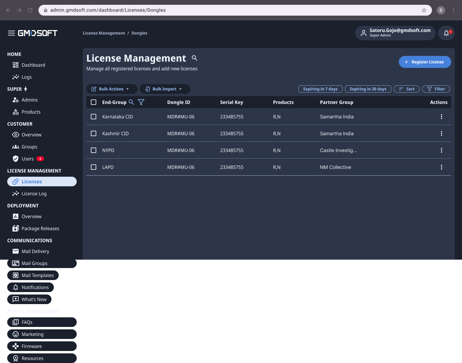 License Management