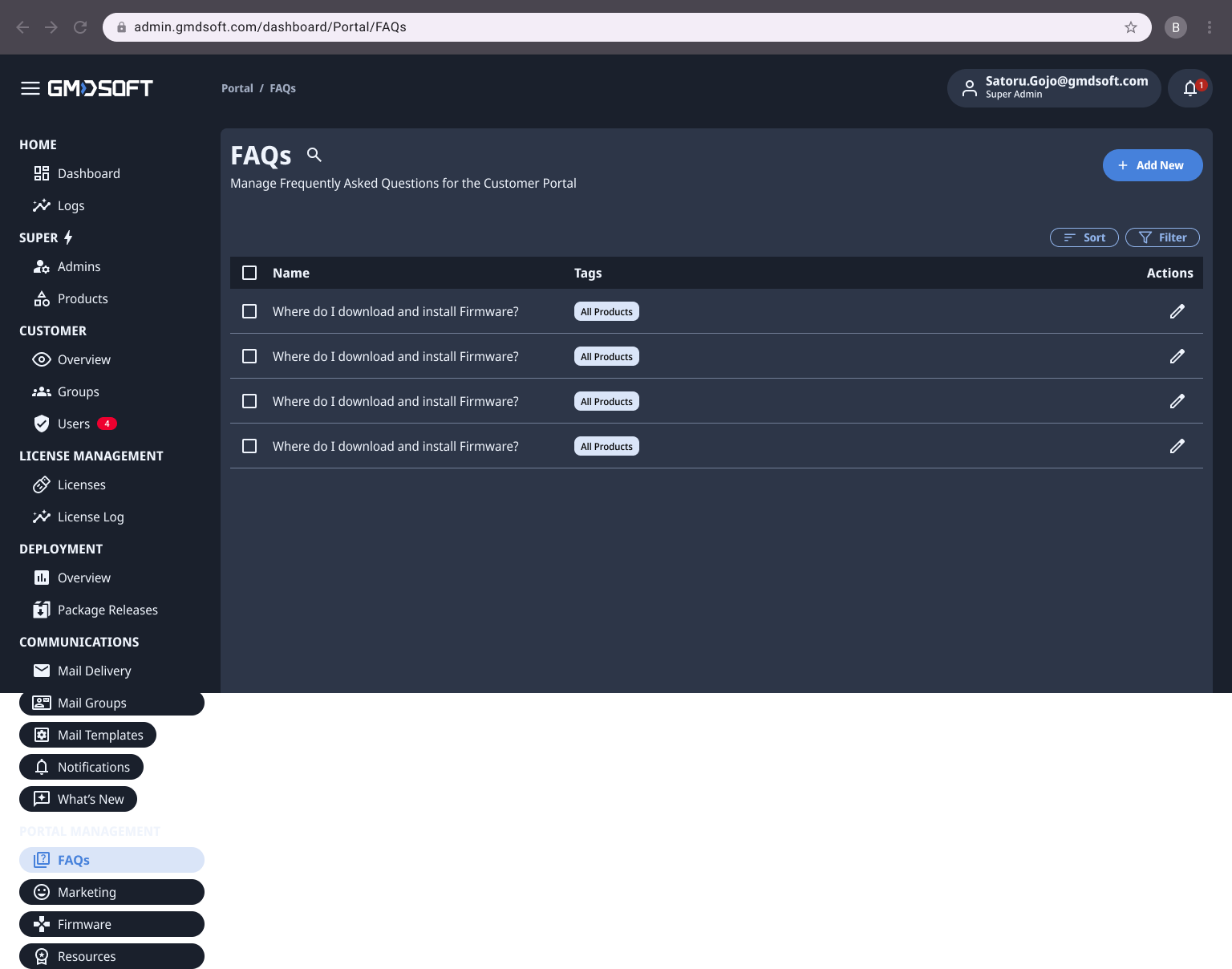 Portal FAQs