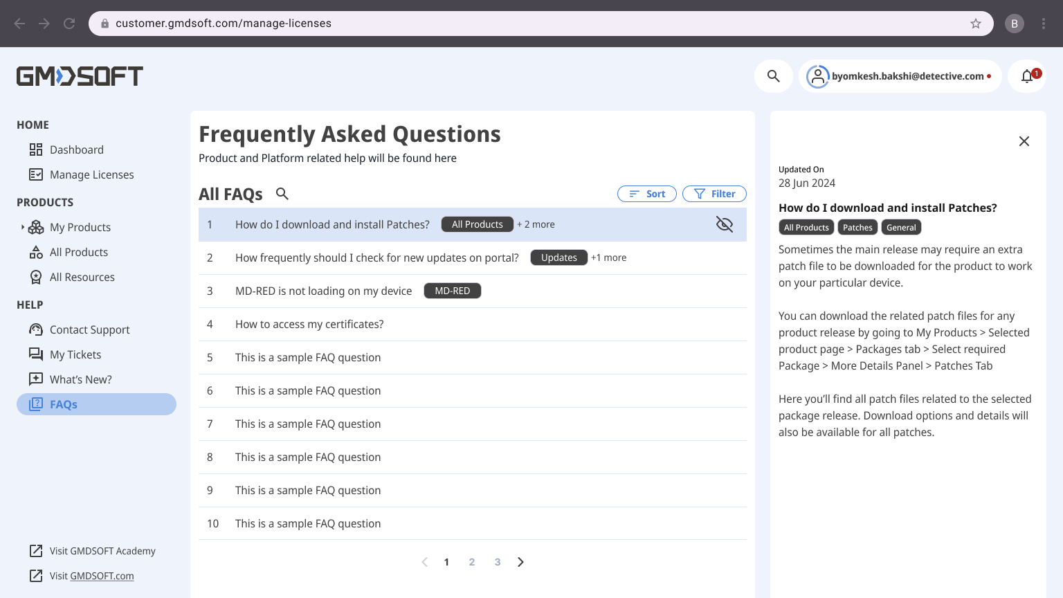 Help — FAQs