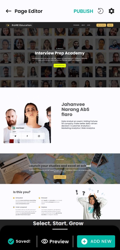 Mobile — Live Preview