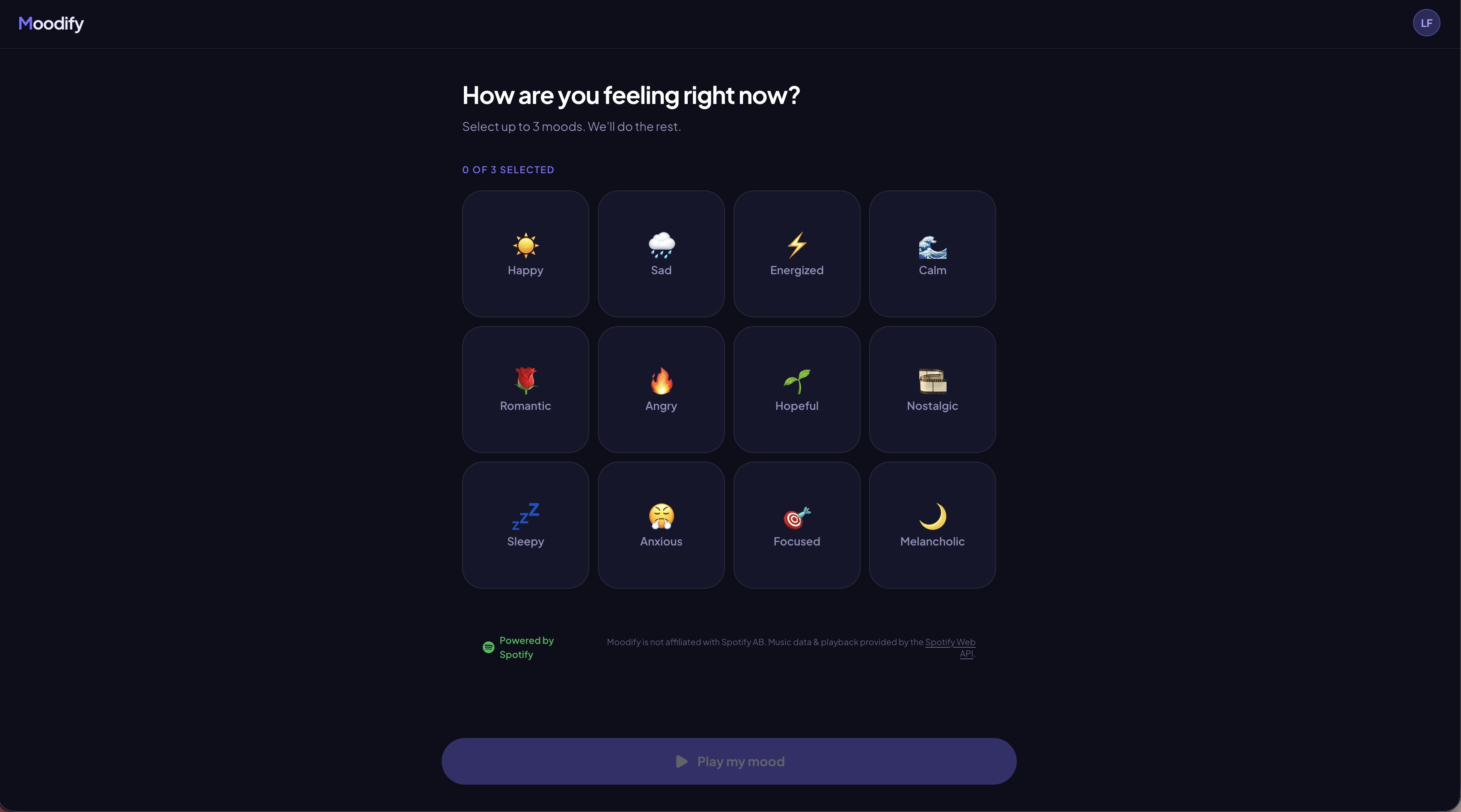 Mood Selector